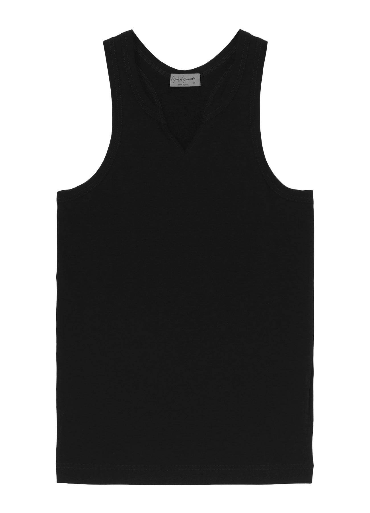 SINGLE JERSEY V NECK TANK TOP – THE SHOP YOHJI YAMAMOTO