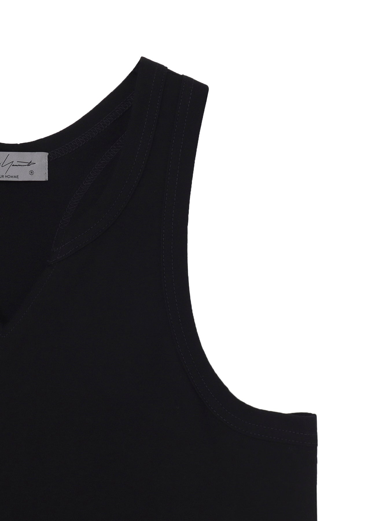 SINGLE JERSEY V NECK TANK TOP – THE SHOP YOHJI YAMAMOTO