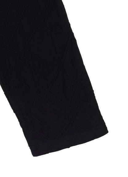 30/- TUCK JACQUARD ROUND NECK LONG SLV T