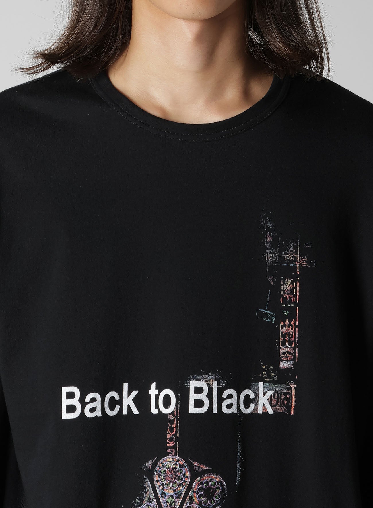 PLAIN STITCH LONG SLEEVE PRINT TEE – THE SHOP YOHJI YAMAMOTO