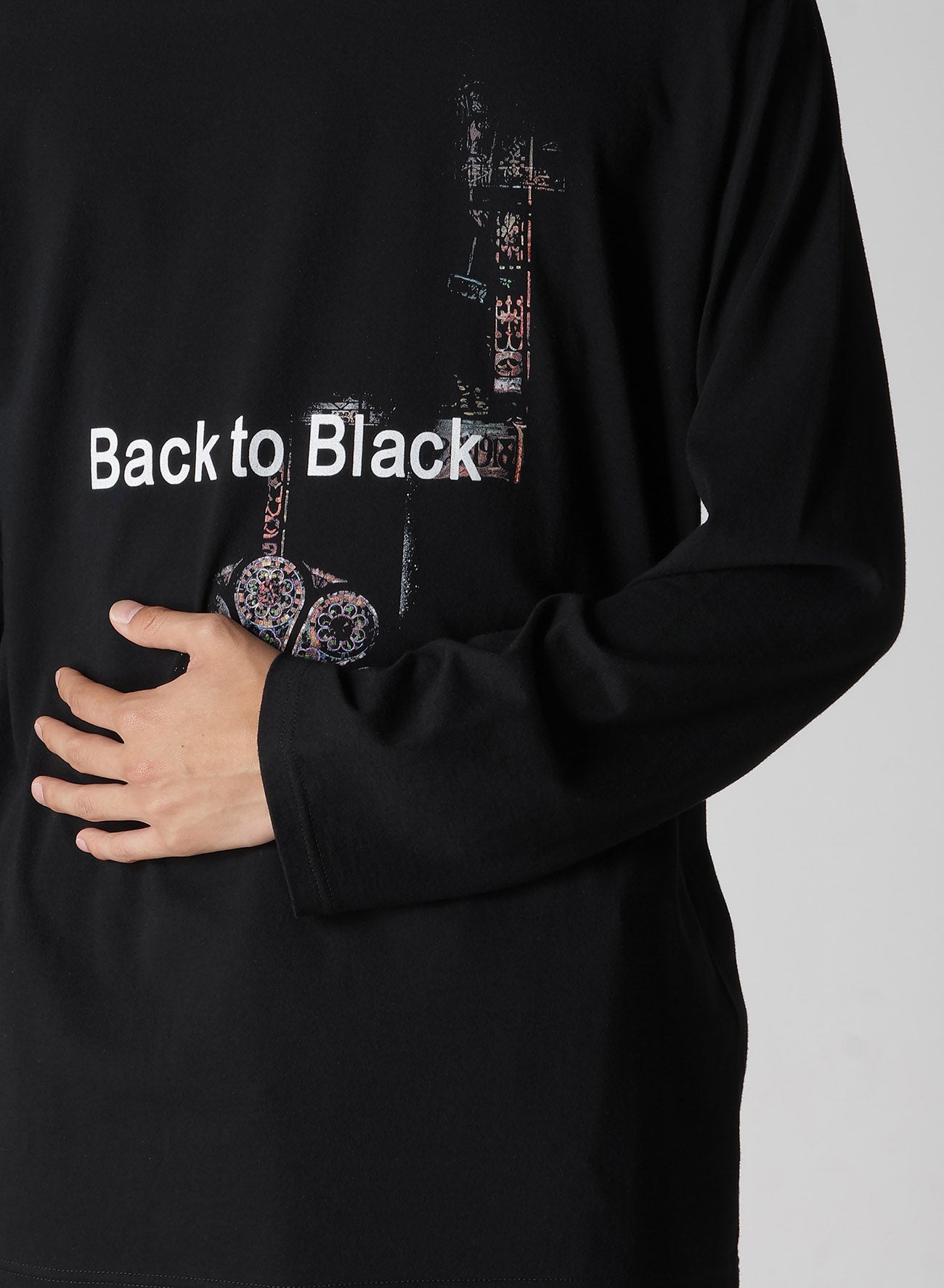 PLAIN STITCH LONG SLEEVE PRINT TEE – THE SHOP YOHJI YAMAMOTO