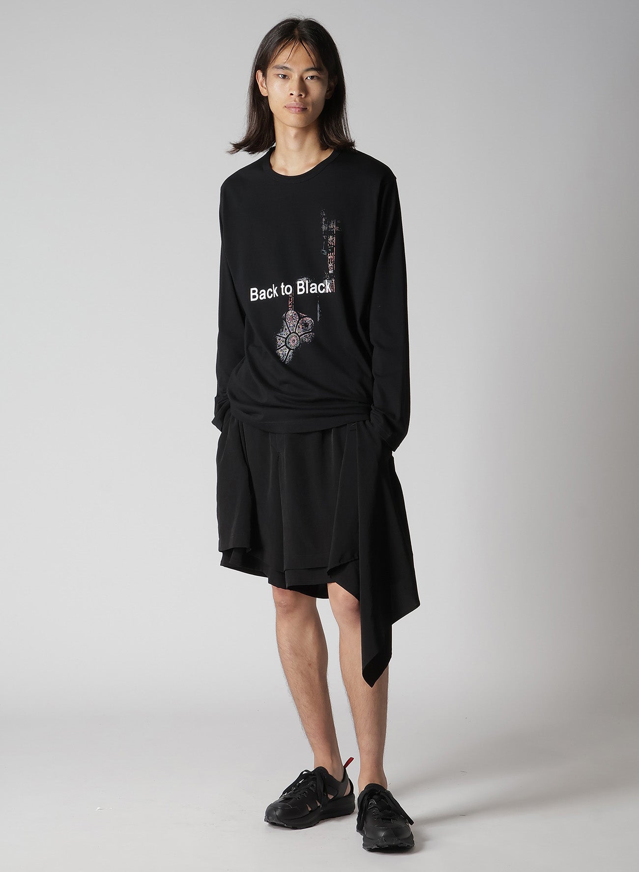 PLAIN STITCH LONG SLEEVE PRINT TEE – THE SHOP YOHJI YAMAMOTO