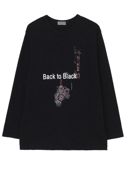 PLAIN STITCH LONG SLEEVE PRINT TEE