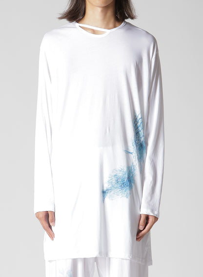 50/-SUPER HIGH TWISTED JERSEY D NECK LINE LONG SLV PT B