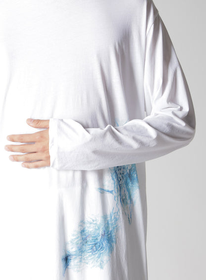 50/-SUPER HIGH TWISTED JERSEY D NECK LINE LONG SLV PT B