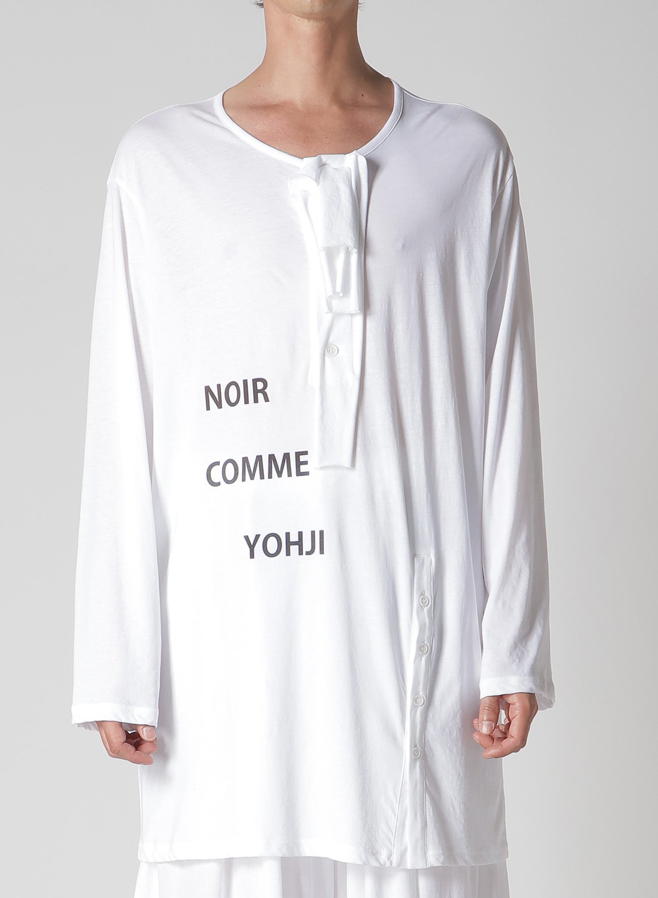 SUPER HIGH TWISTED JERSEY BUTTON DETAIL LONG SLV – THE SHOP YOHJI