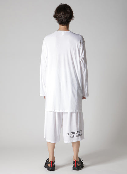 SUPER HIGH TWISTED JERSEY BUTTON DETAIL LONG SLV