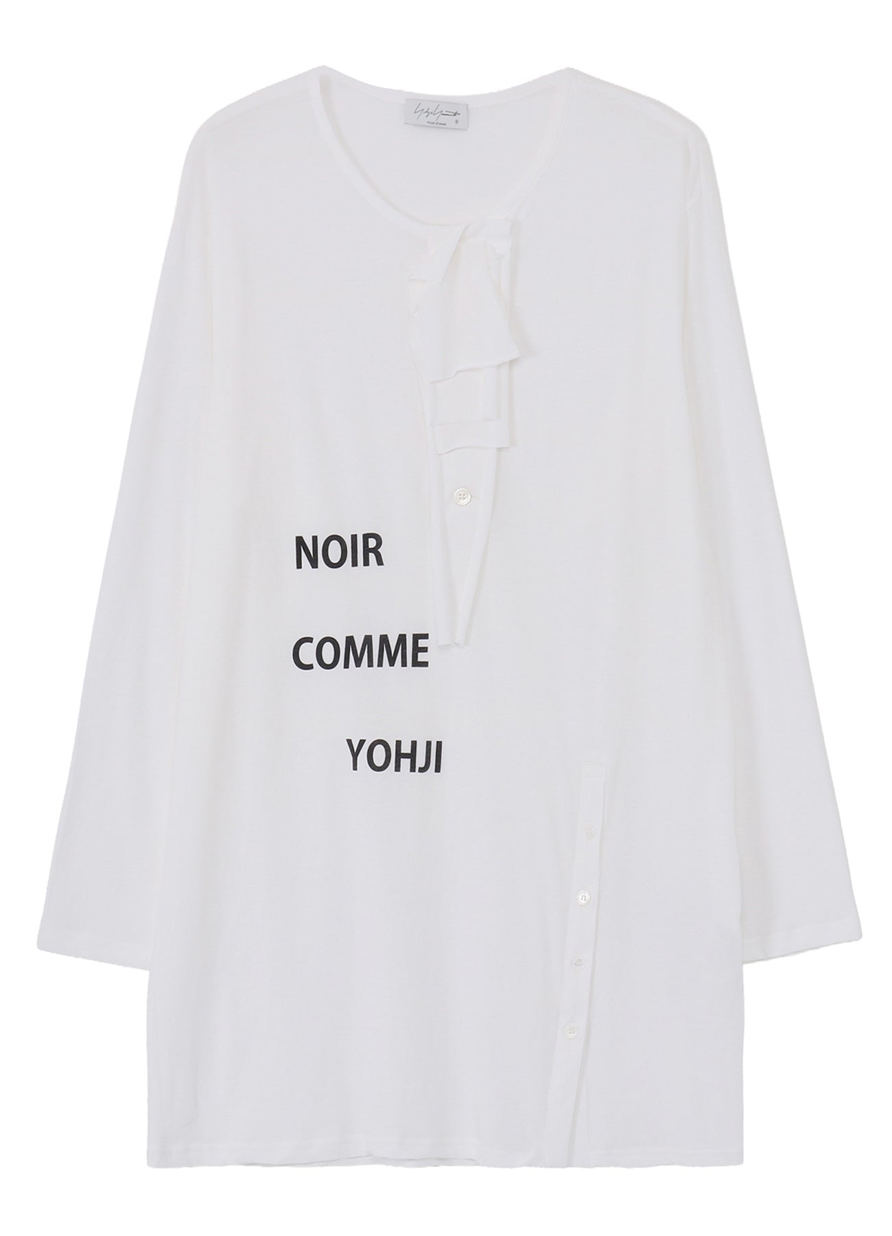 SUPER HIGH TWISTED JERSEY BUTTON DETAIL LONG SLV