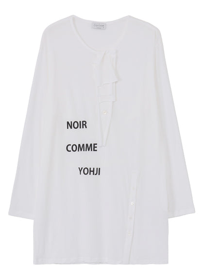 SUPER HIGH TWISTED JERSEY BUTTON DETAIL LONG SLV