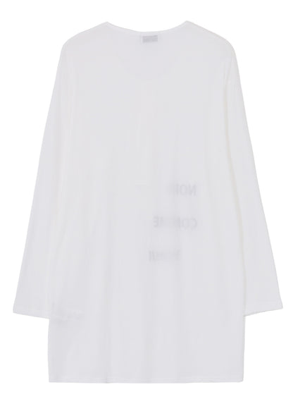 SUPER HIGH TWISTED JERSEY BUTTON DETAIL LONG SLV