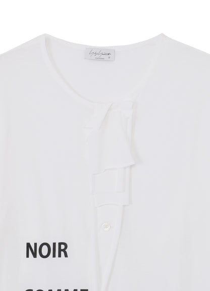 SUPER HIGH TWISTED JERSEY BUTTON DETAIL LONG SLV