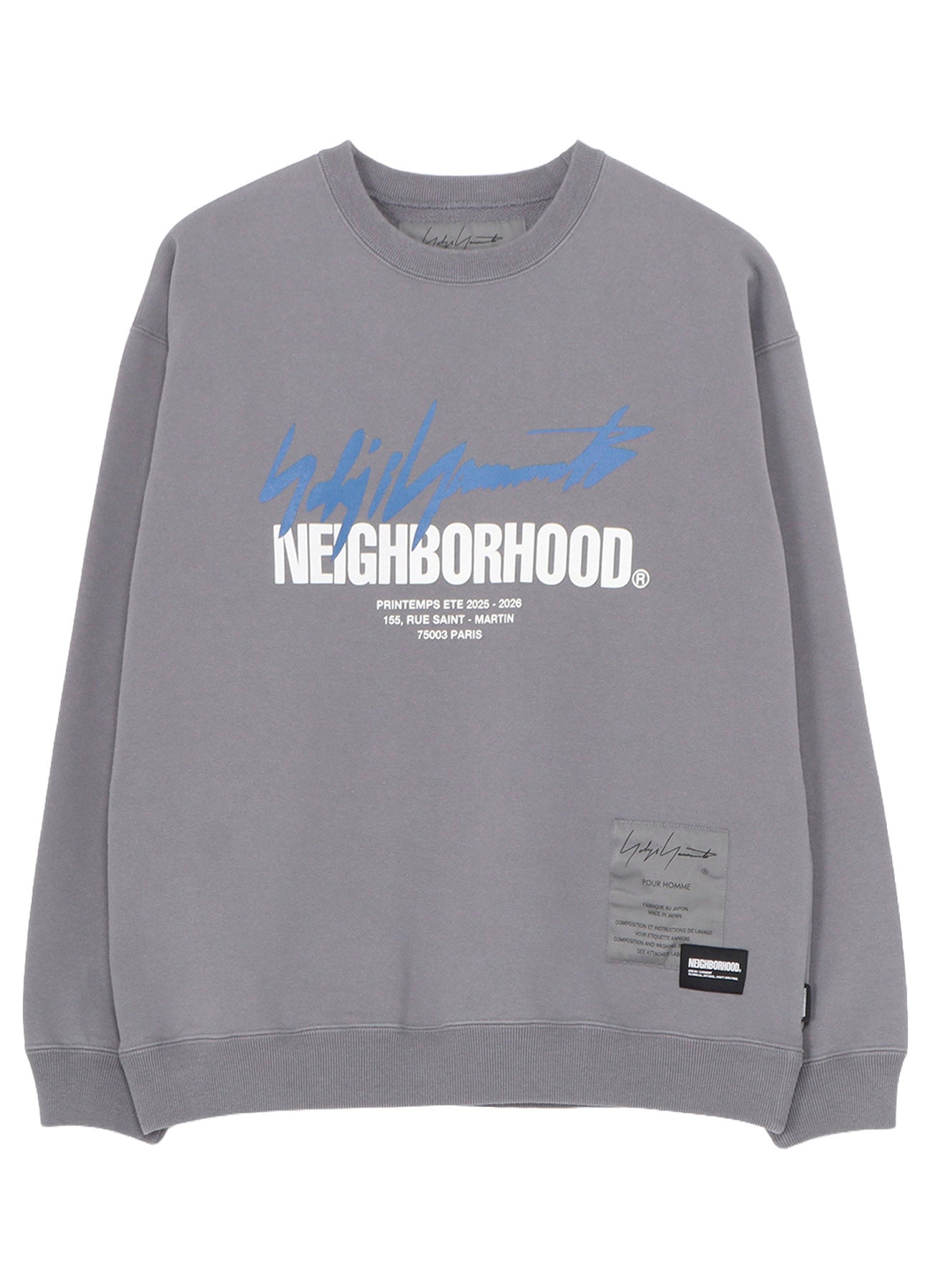 YOHJI YAMAMOTO × NH SWEAT SHIRT LS