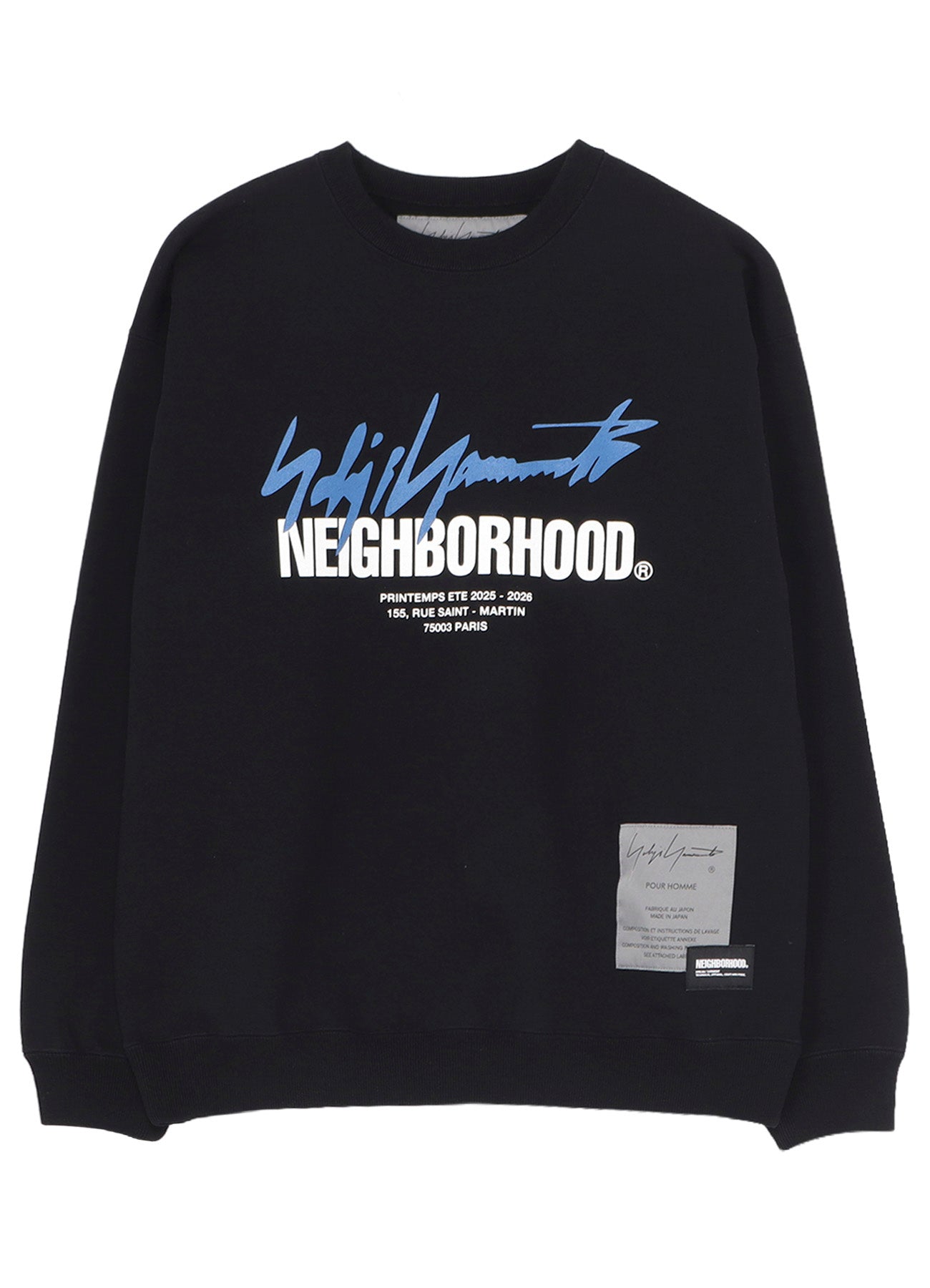 YOHJI YAMAMOTO × NH SWEAT SHIRT LS