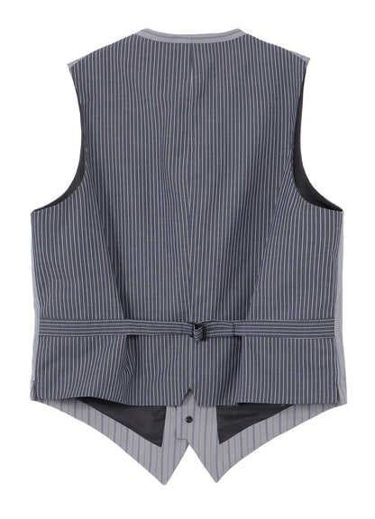 <PIECE UNIQUE>MESSAGE PRINTED STRIPE VEST