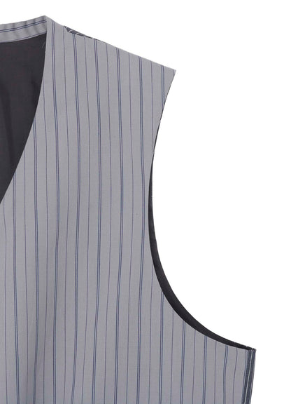 <PIECE UNIQUE>MESSAGE PRINTED STRIPE VEST