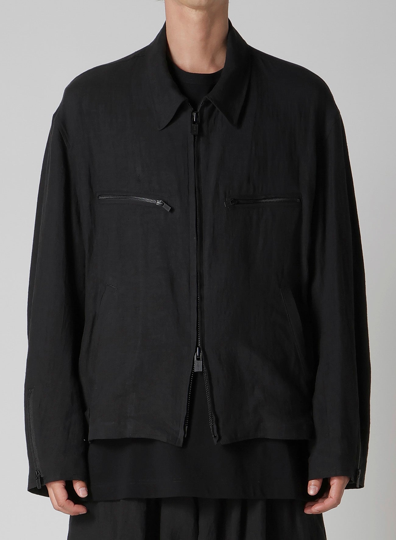 LINEN CLOTH ZIPPER BLOUSON – THE SHOP YOHJI YAMAMOTO
