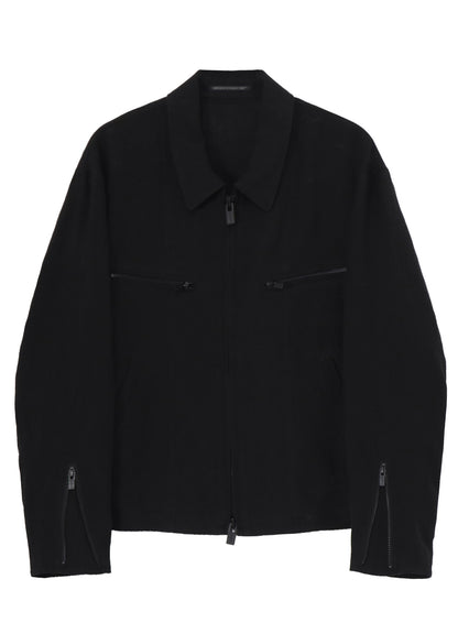 LINEN CLOTH ZIPPER BLOUSON