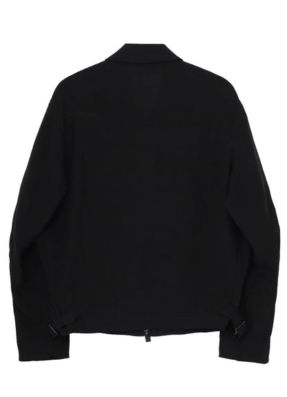 LINEN CLOTH ZIPPER BLOUSON