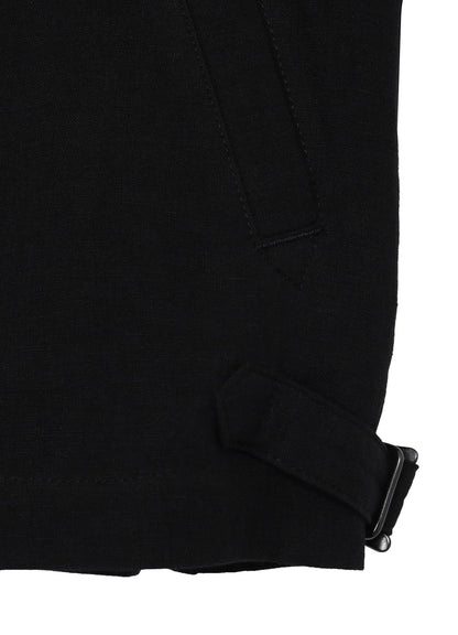 LINEN CLOTH ZIPPER BLOUSON