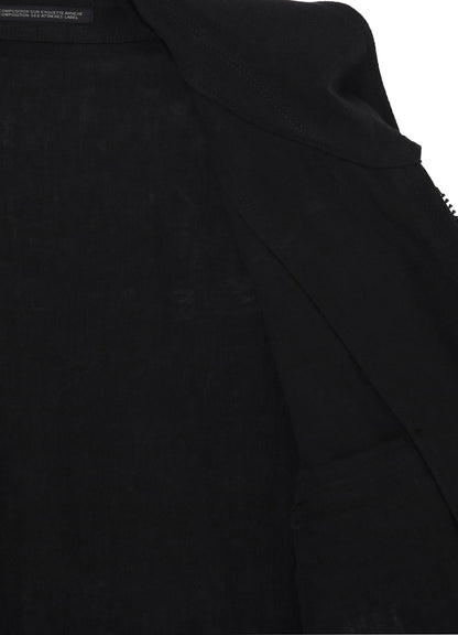 LINEN CLOTH ZIPPER BLOUSON