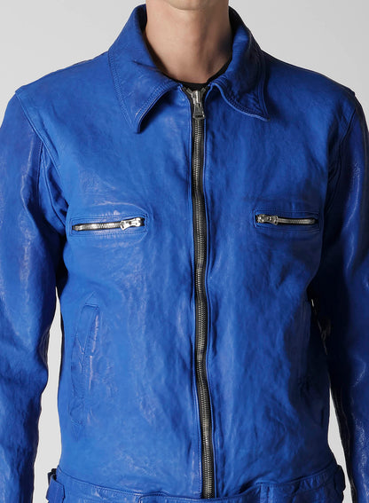 BL/ JAPAN CALF SKIN GARMENT DYED SINGLE RIDERS