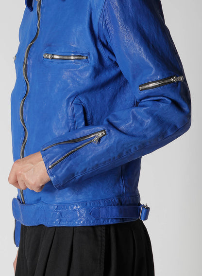 BL/ JAPAN CALF SKIN GARMENT DYED SINGLE RIDERS