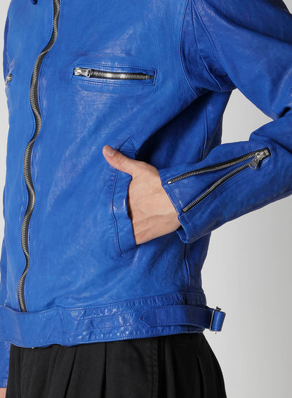 BL/ JAPAN CALF SKIN GARMENT DYED SINGLE RIDERS