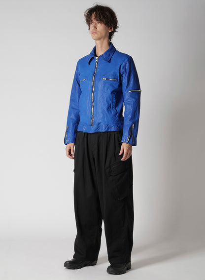 BL/ JAPAN CALF SKIN GARMENT DYED SINGLE RIDERS