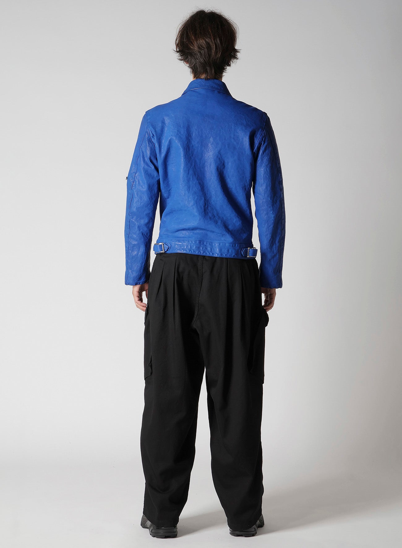 BL/ JAPAN CALF SKIN GARMENT DYED SINGLE RIDERS