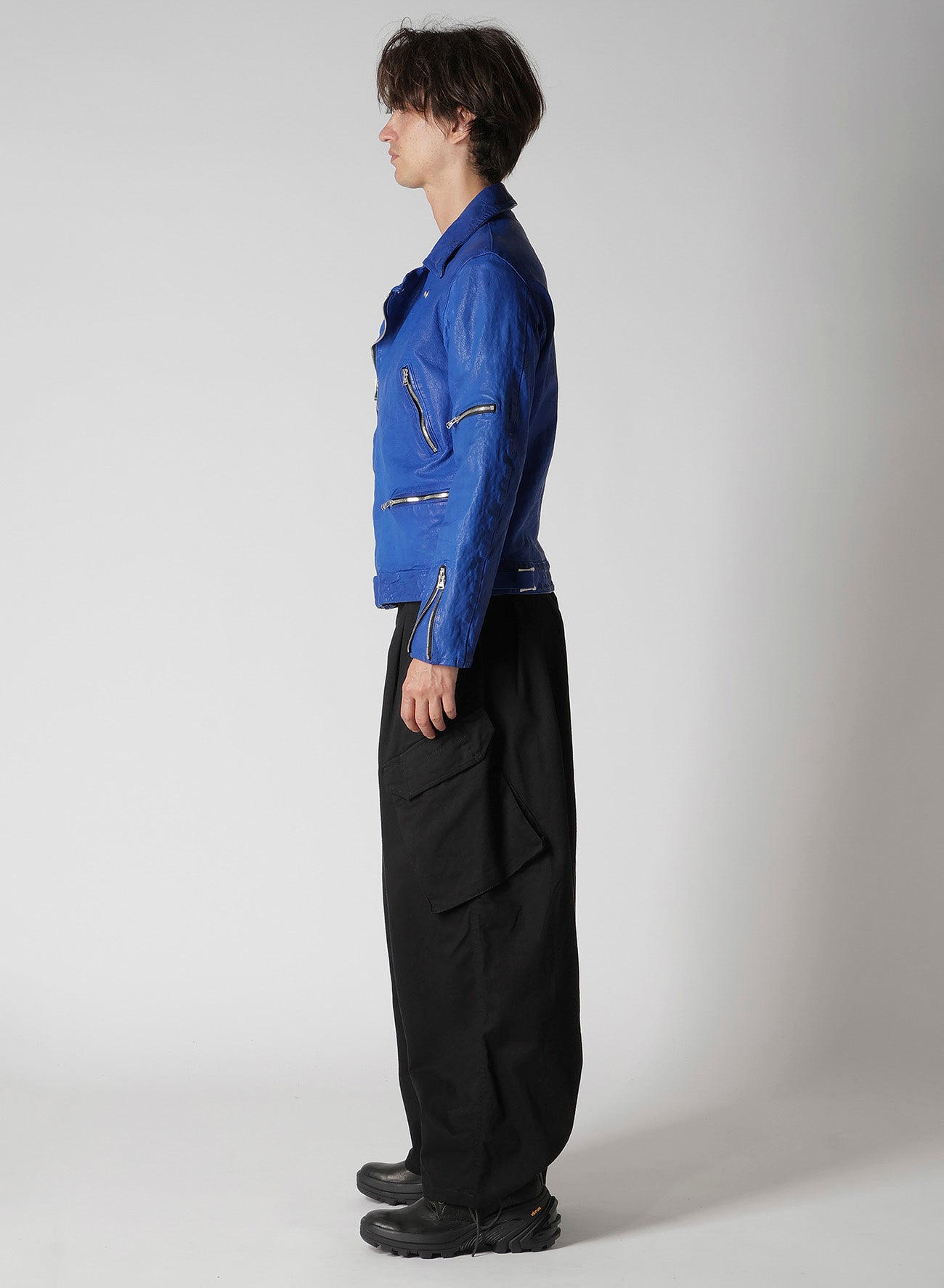 BL/ JAPAN CALF SKIN GARMENT DYED DOUBLE RIDERS