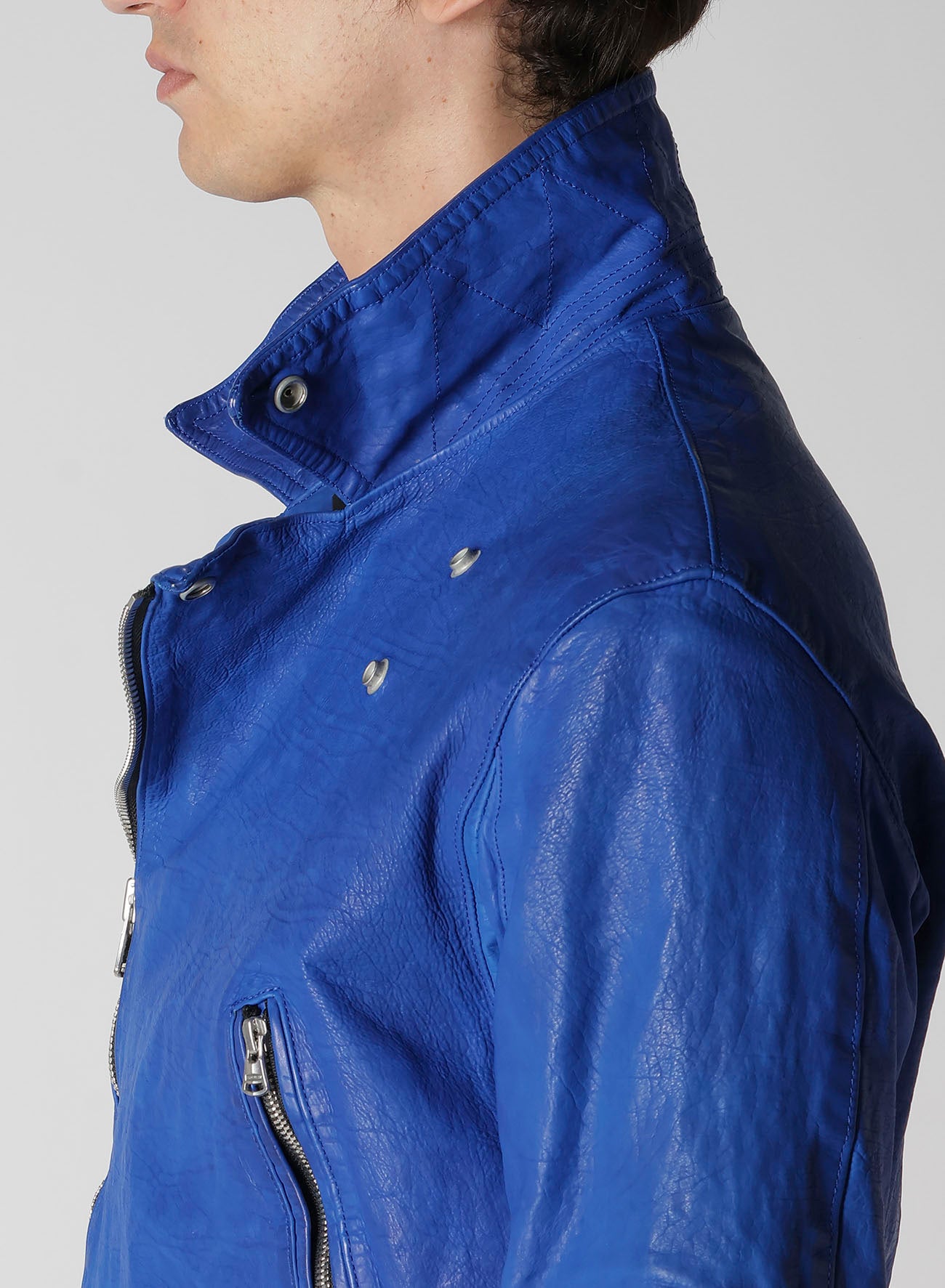 BL/ JAPAN CALF SKIN GARMENT DYED DOUBLE RIDERS