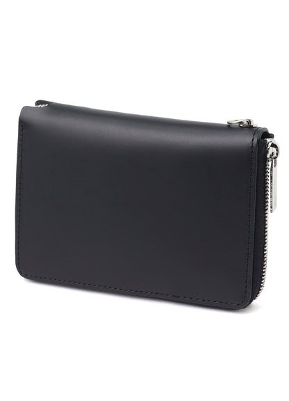 COW LEATHER FASTENER WALLET S