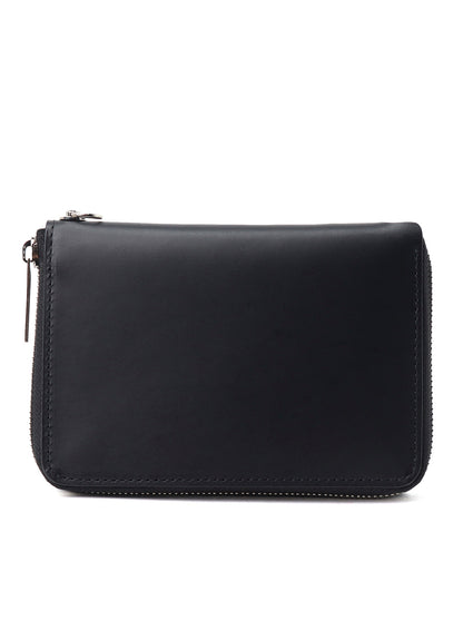 COW LEATHER FASTENER WALLET S
