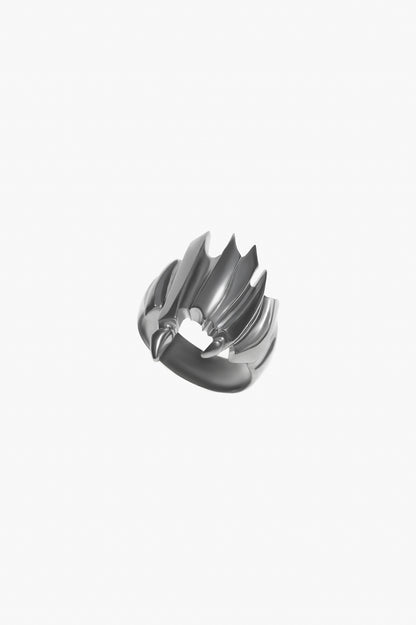SV/BK RHODIUM TALON RING SV