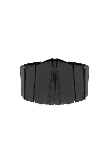 BRASS/BK RUTHENIUM ARC BANGLE BLK