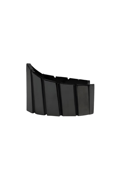 BRASS/BK RUTHENIUM ARC BANGLE BLK