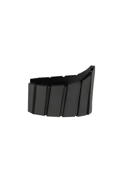 BRASS/BK RUTHENIUM ARC BANGLE BLK