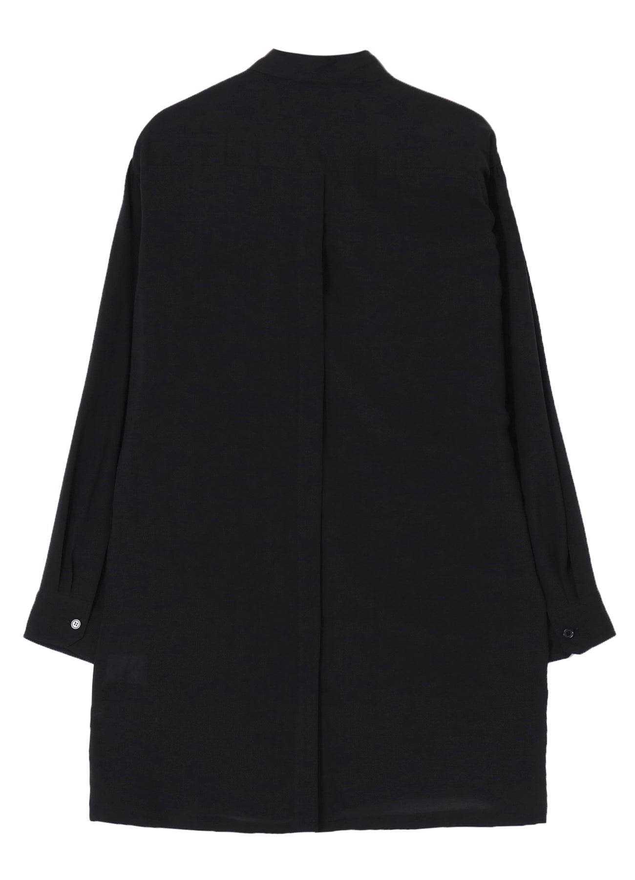 CELLLOSE LAWN BACK OPEN GATHER SLEEVE BLOUSE