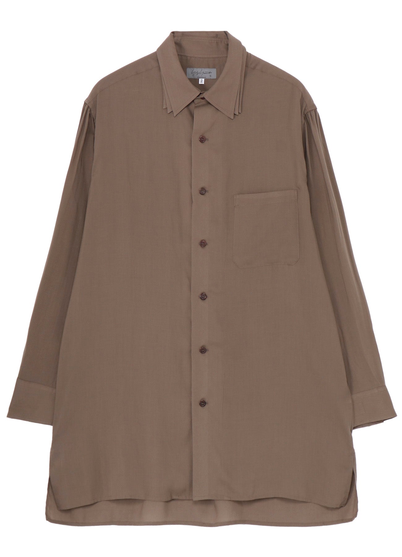 CELLLOSE LAWN 3COLLAR SLEEVE GATHER BLOUSE