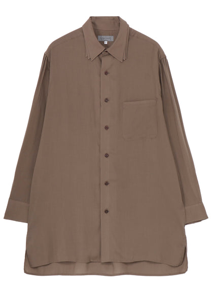 CELLLOSE LAWN 3COLLAR SLEEVE GATHER BLOUSE