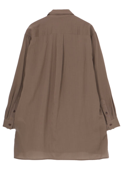 CELLLOSE LAWN 3COLLAR SLEEVE GATHER BLOUSE