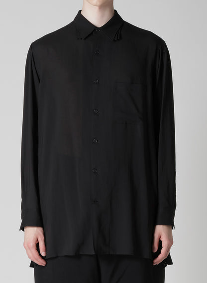 CELLLOSE LAWN 3COLLAR SLEEVE GATHER BLOUSE