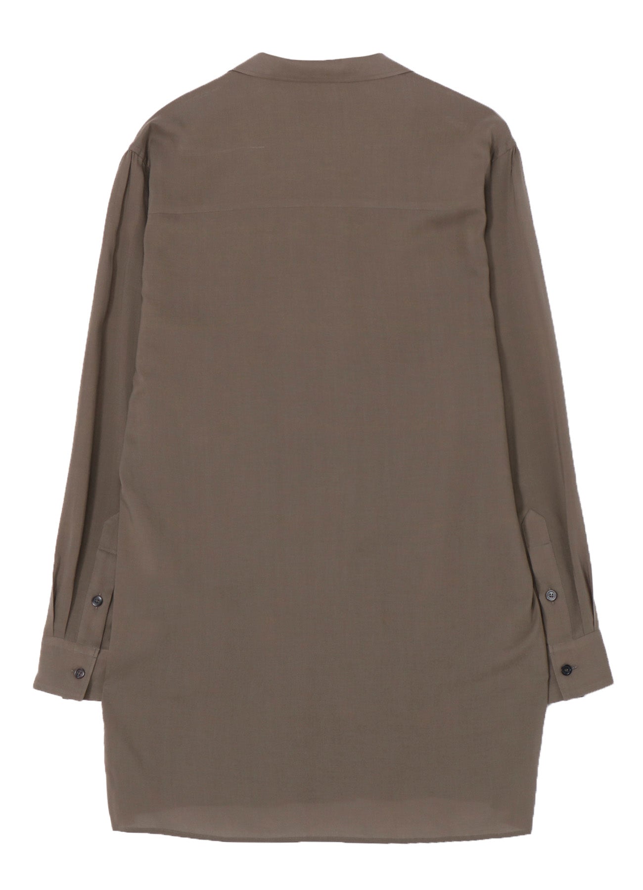 CELLLOSE LAWN OPEN COLLAR BLOUSE