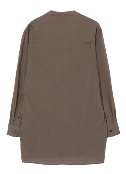 CELLLOSE LAWN OPEN COLLAR BLOUSE