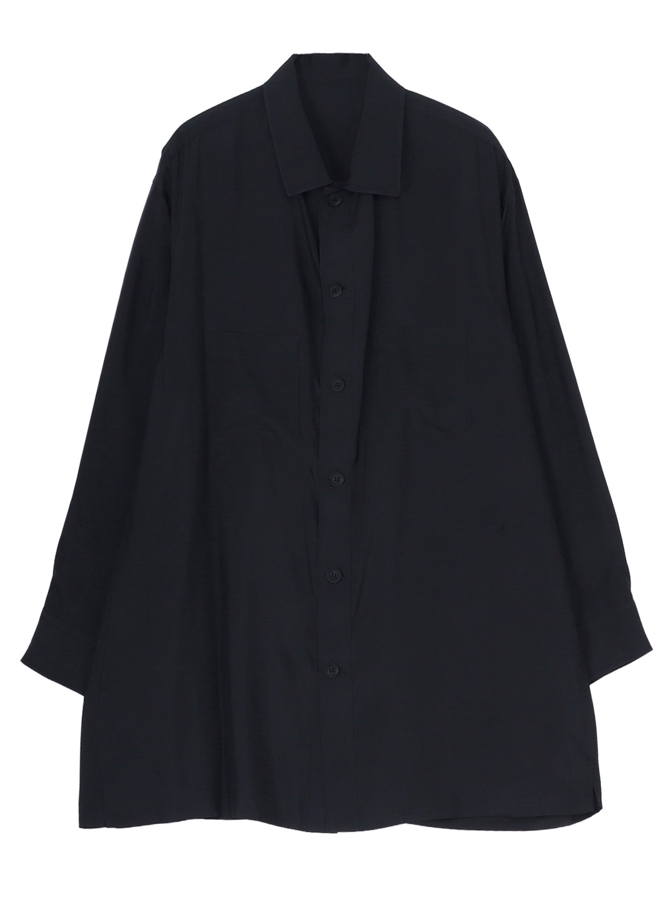 Cu TAFFETA OPEN COLLAR SHOULDER PL BLOUSE