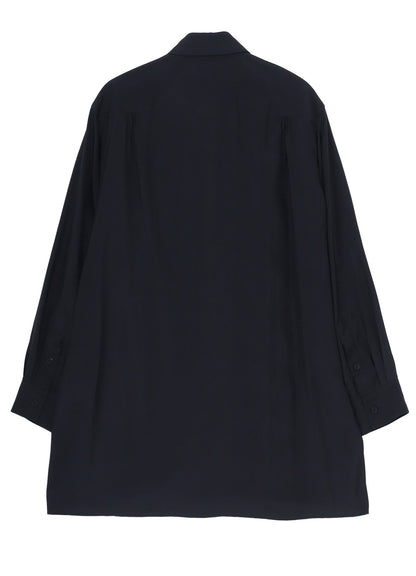 Cu TAFFETA 2 COLLAR BIG STANDARD SHIRT