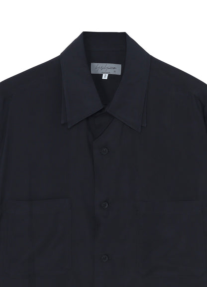 Cu TAFFETA 2 COLLAR BIG STANDARD SHIRT
