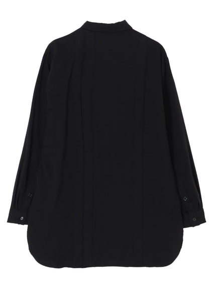 CELLULOSE LAWN DOUBLE PLACKET PADDED BLOUSE