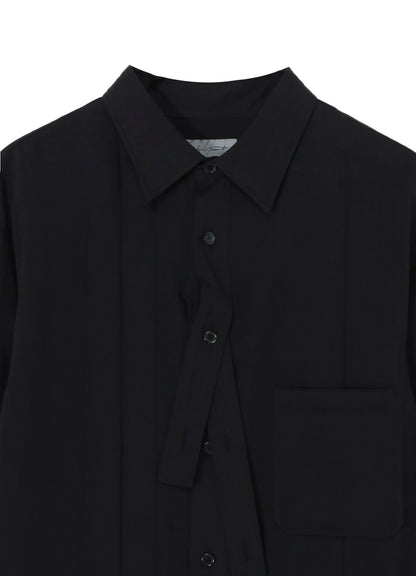 CELLULOSE LAWN DOUBLE PLACKET PADDED BLOUSE