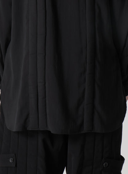 CELLULOSE LAWN DOUBLE PLACKET PADDED BLOUSE